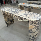 Luxury Marble Furniture Custom Veneta Calacatta Viola Console Table